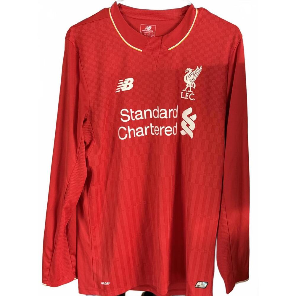 2015 Men’s New Balance Liverpool Home L/S Soccer Jersey - Medium